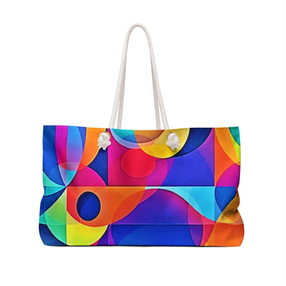 Abstract Colorful Geometric Pattern Weekender Bag