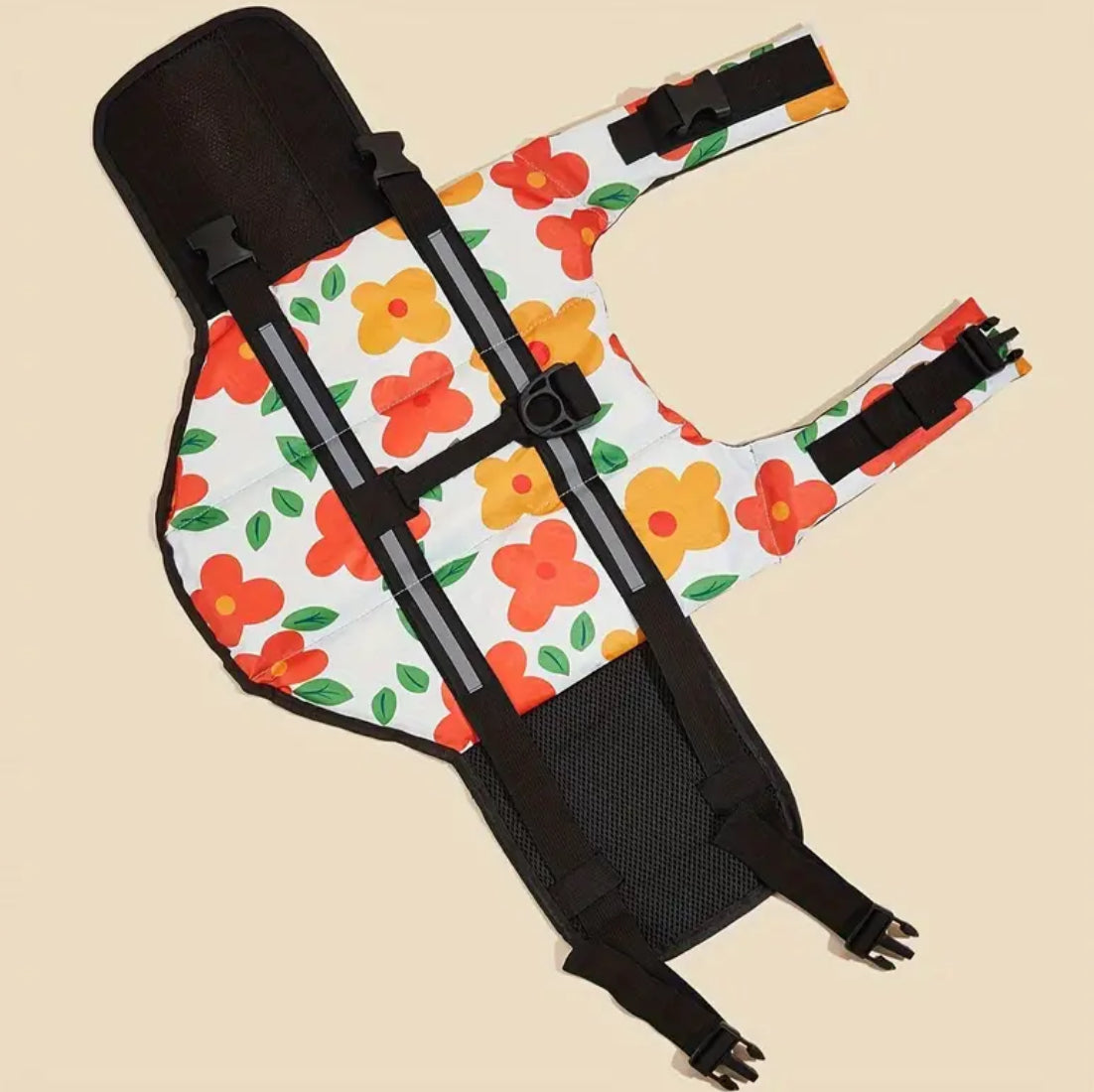 Floral Dog Life Jacket | Dog Flotation Vest