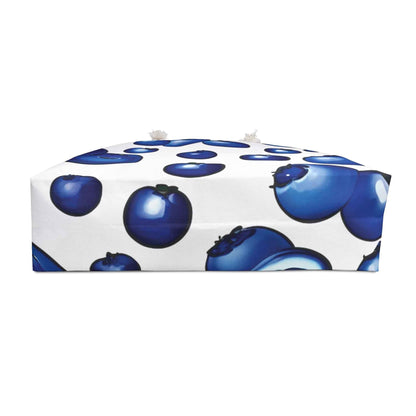 Blueberry Pattern Weekender Bag | Fruit Print Travel Tote Bag