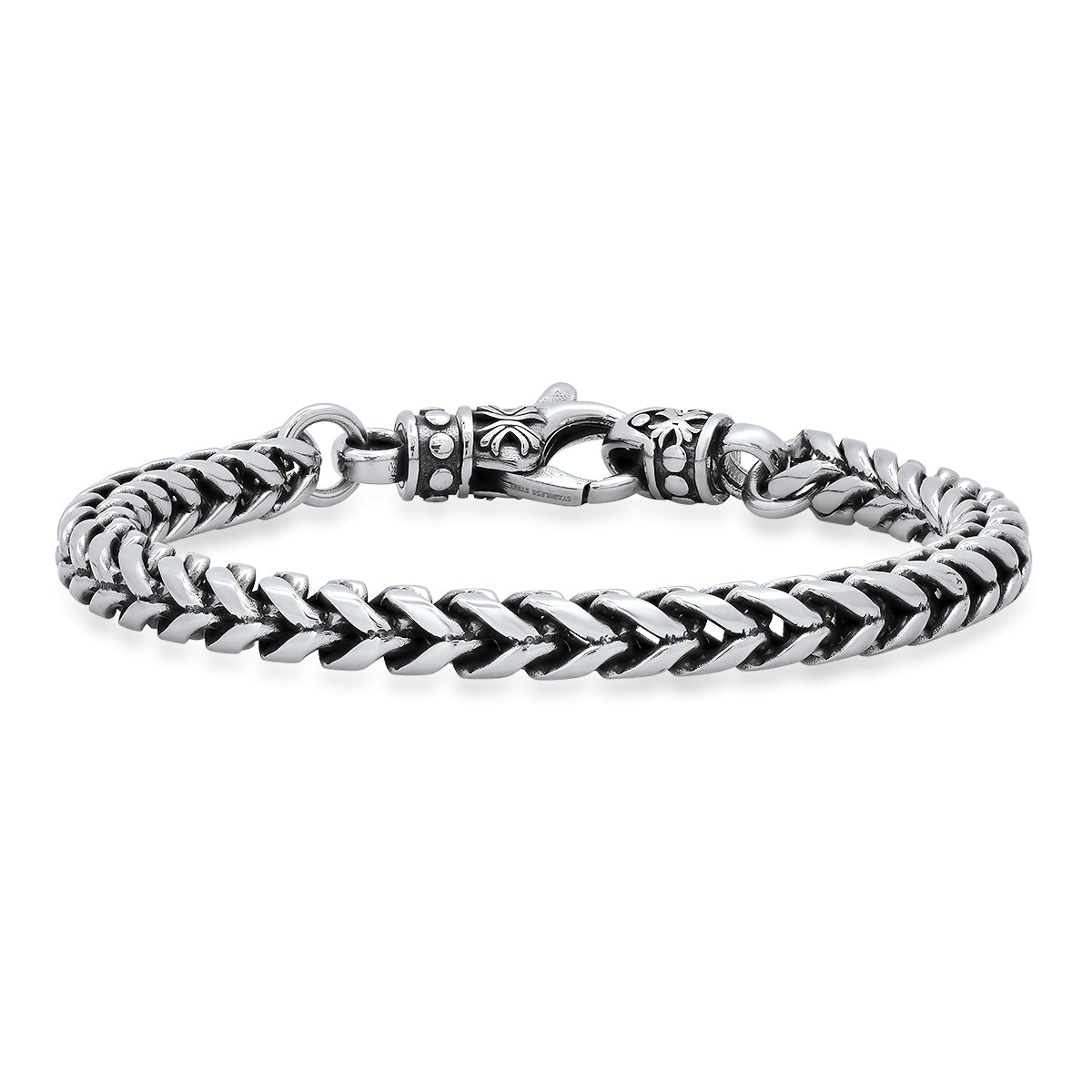 Men's Heavy Duty Wheat Chain Stainless Steel Bracelet Biker Jewelry