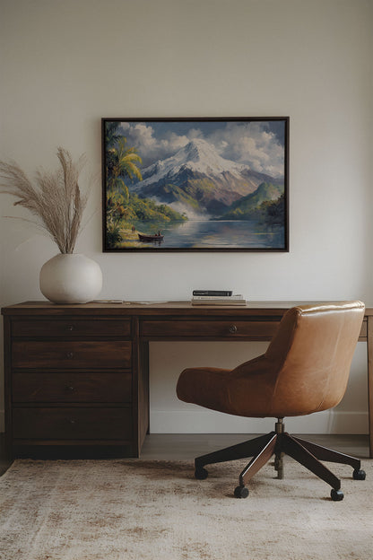 TROPICAL HIGHLANDS, Oeuvre sur toile étirée