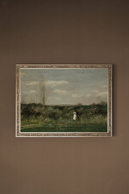 LES AMANTS DU VENT, CADRE VINTAGE ARGENT