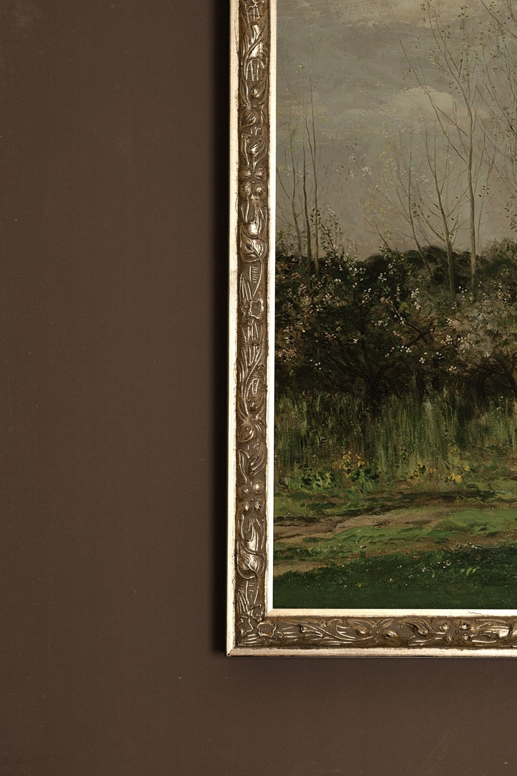 LES AMANTS DU VENT, CADRE VINTAGE ARGENT