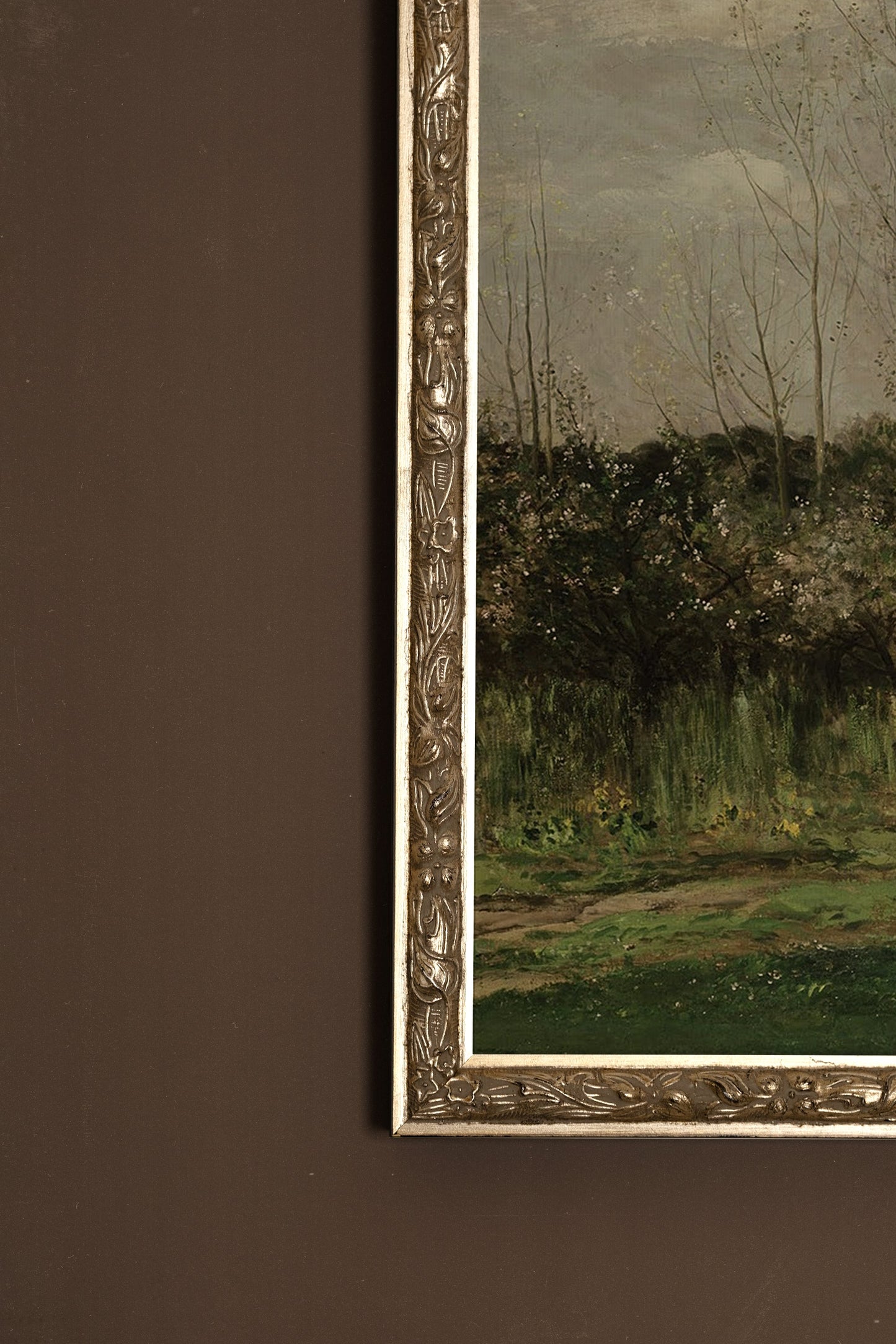 LES AMANTS DU VENT, CADRE VINTAGE ARGENT
