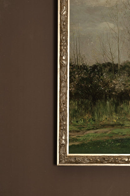 LES AMANTS DU VENT, CADRE VINTAGE ARGENT