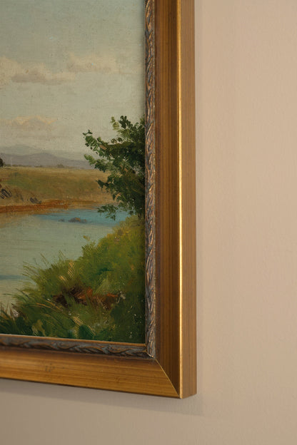 LUMIÈRE DE MIDI, CADRE VINTAGE OR