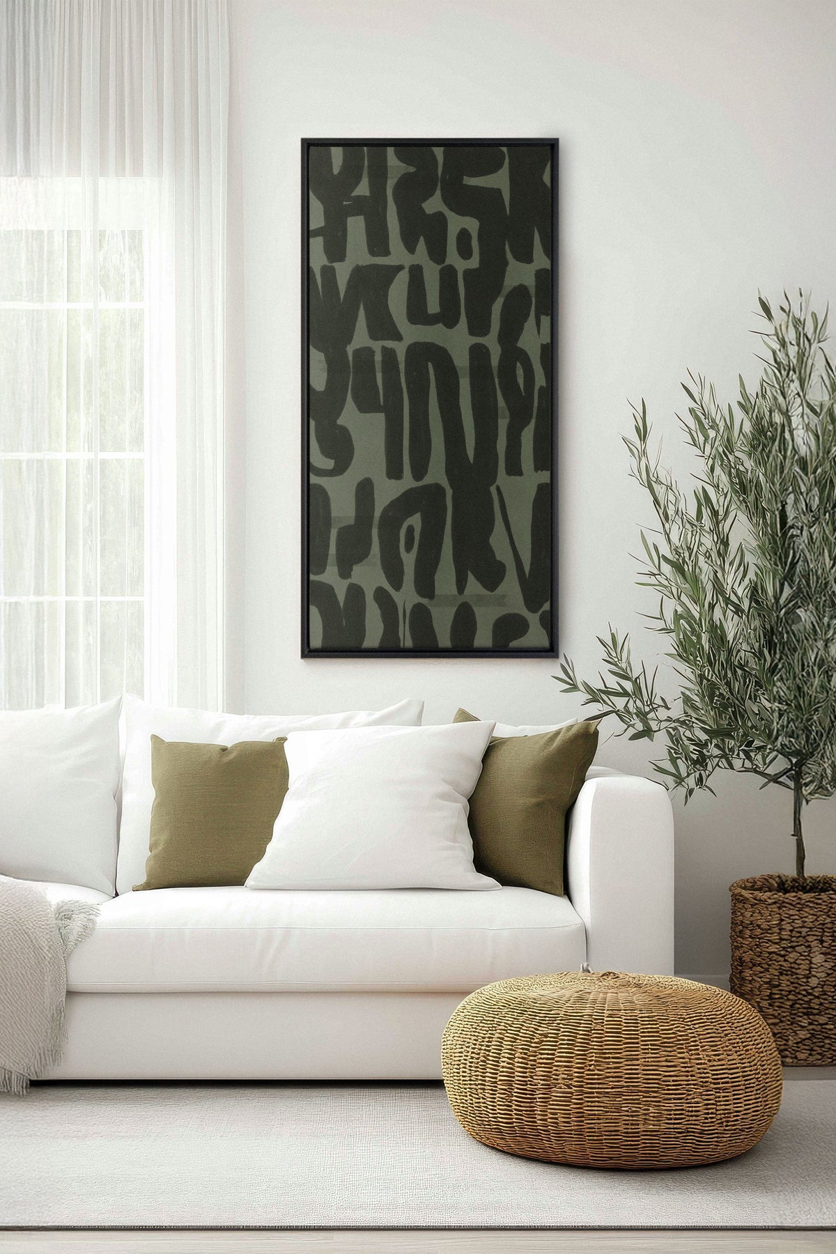 WILD SCRIPT, Oeuvre sur toile étirée