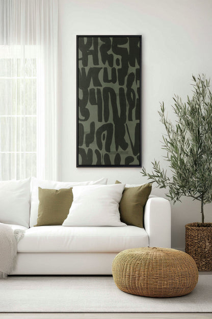 WILD SCRIPT, Oeuvre sur toile étirée