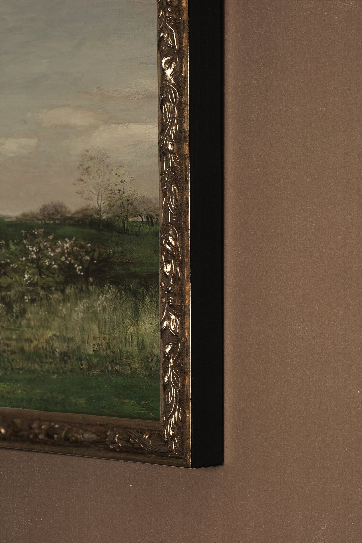 LES AMANTS DU VENT, CADRE VINTAGE ARGENT