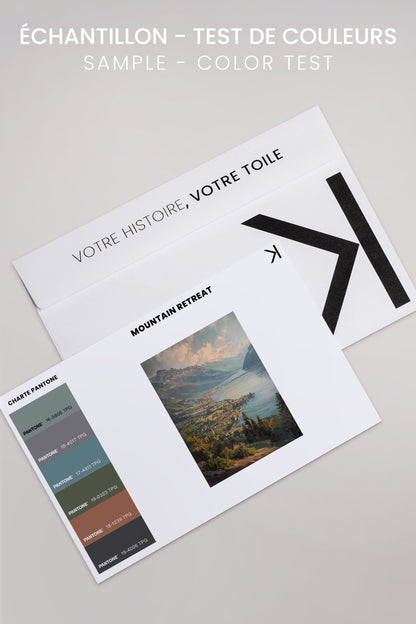 MOUNTAIN RETREAT, Oeuvre sur toile étirée