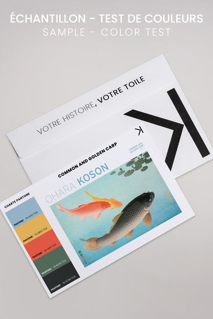 COMMON & GOLDEN CARP, Oeuvre sur toile étirée