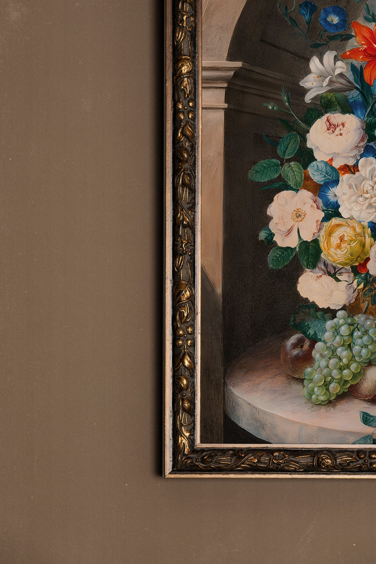 BOUQUET ROYAL, CADRE VINTAGE BRONZE