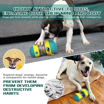 Interactive Slow Feeder Oval Toy – Dog Food Dispenser