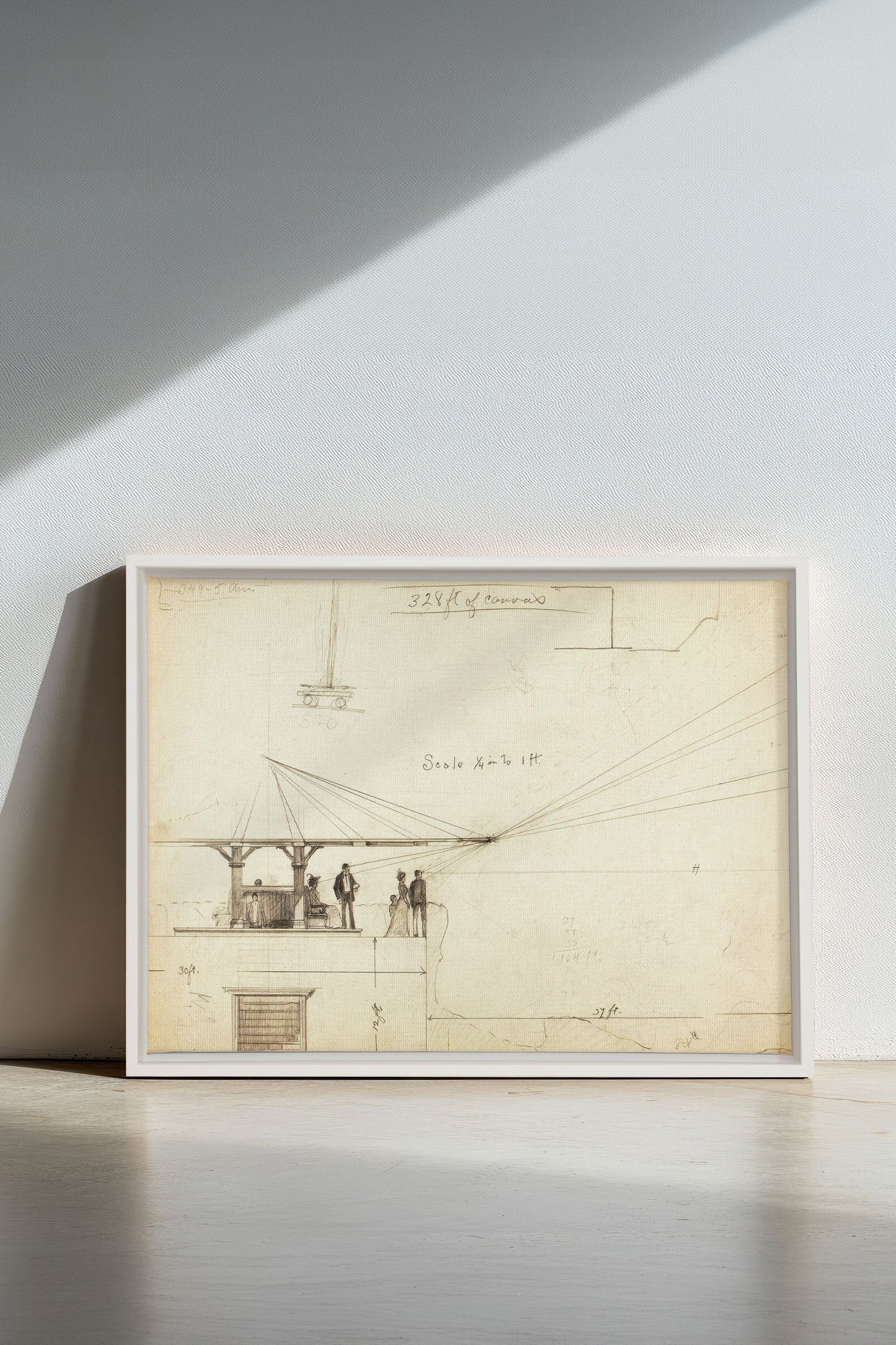 MEASURED MINDS, Oeuvre sur toile étirée
