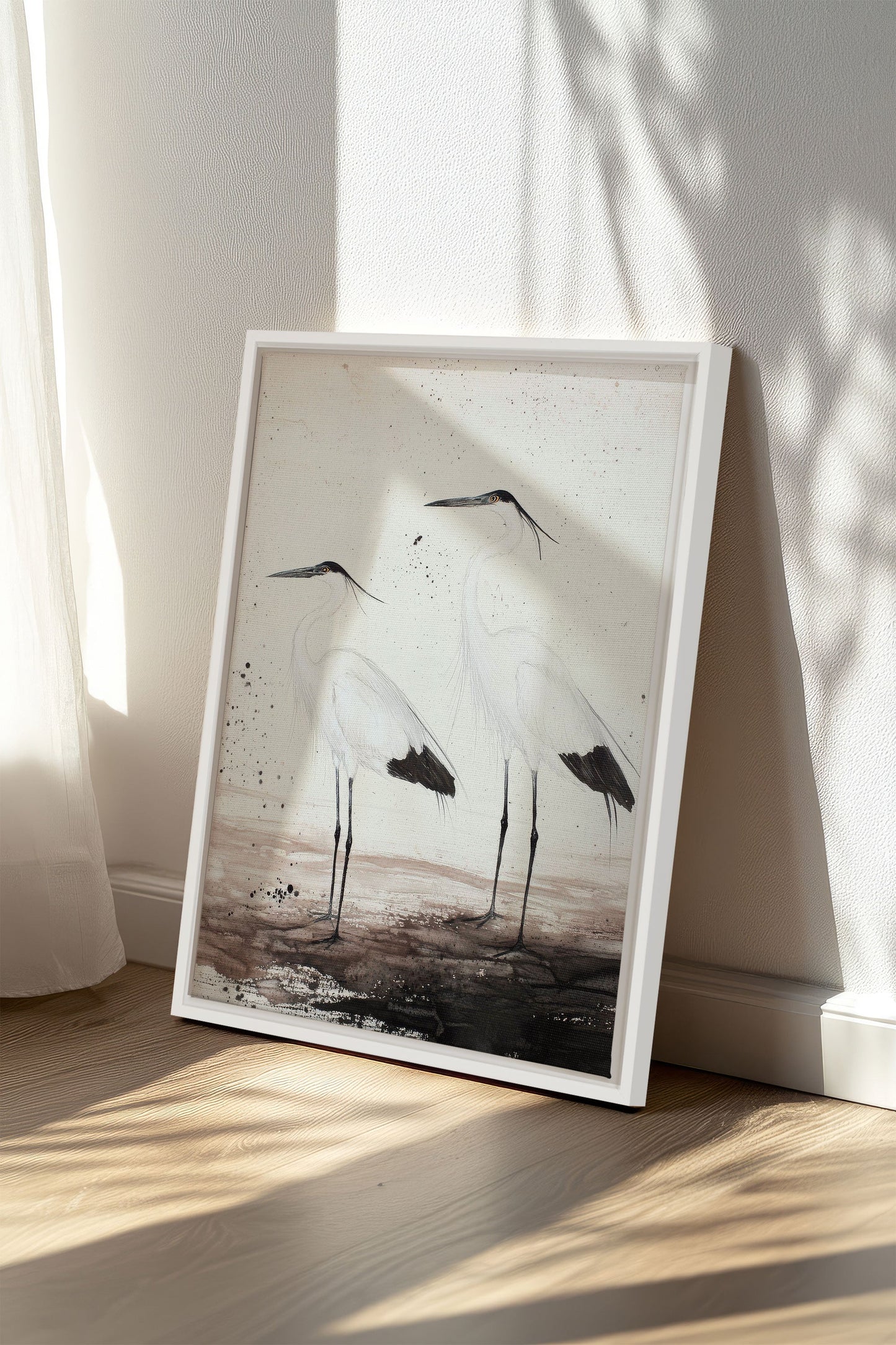 DANSE DES PLUMES, Oeuvre sur toile étirée