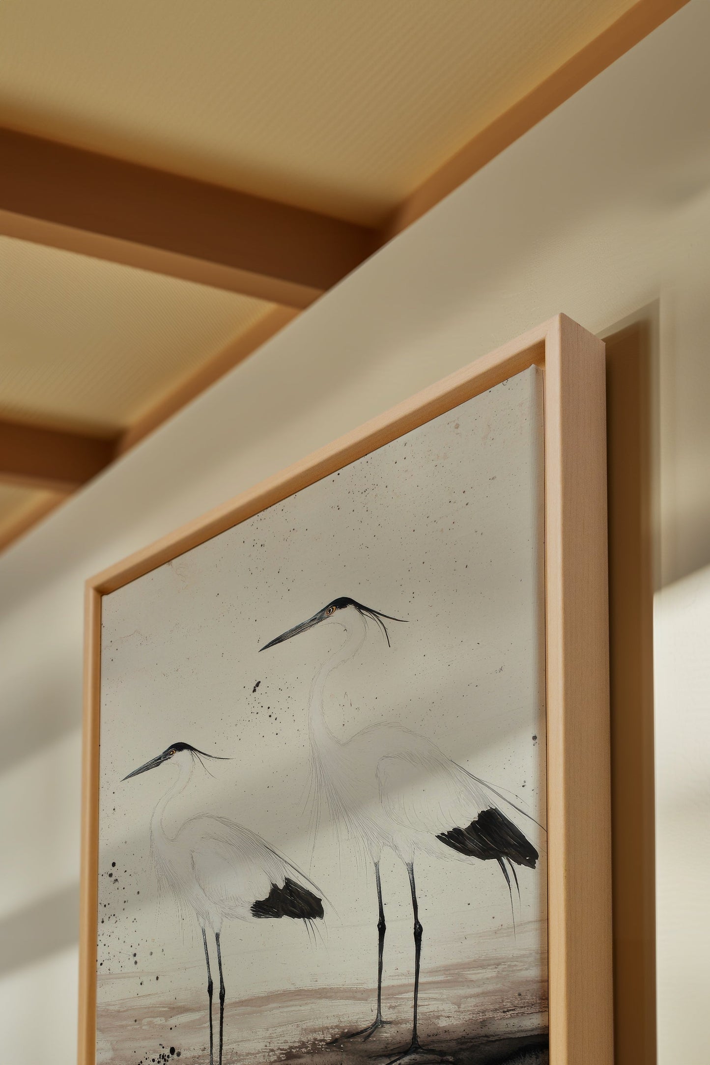 DANSE DES PLUMES, Oeuvre sur toile étirée
