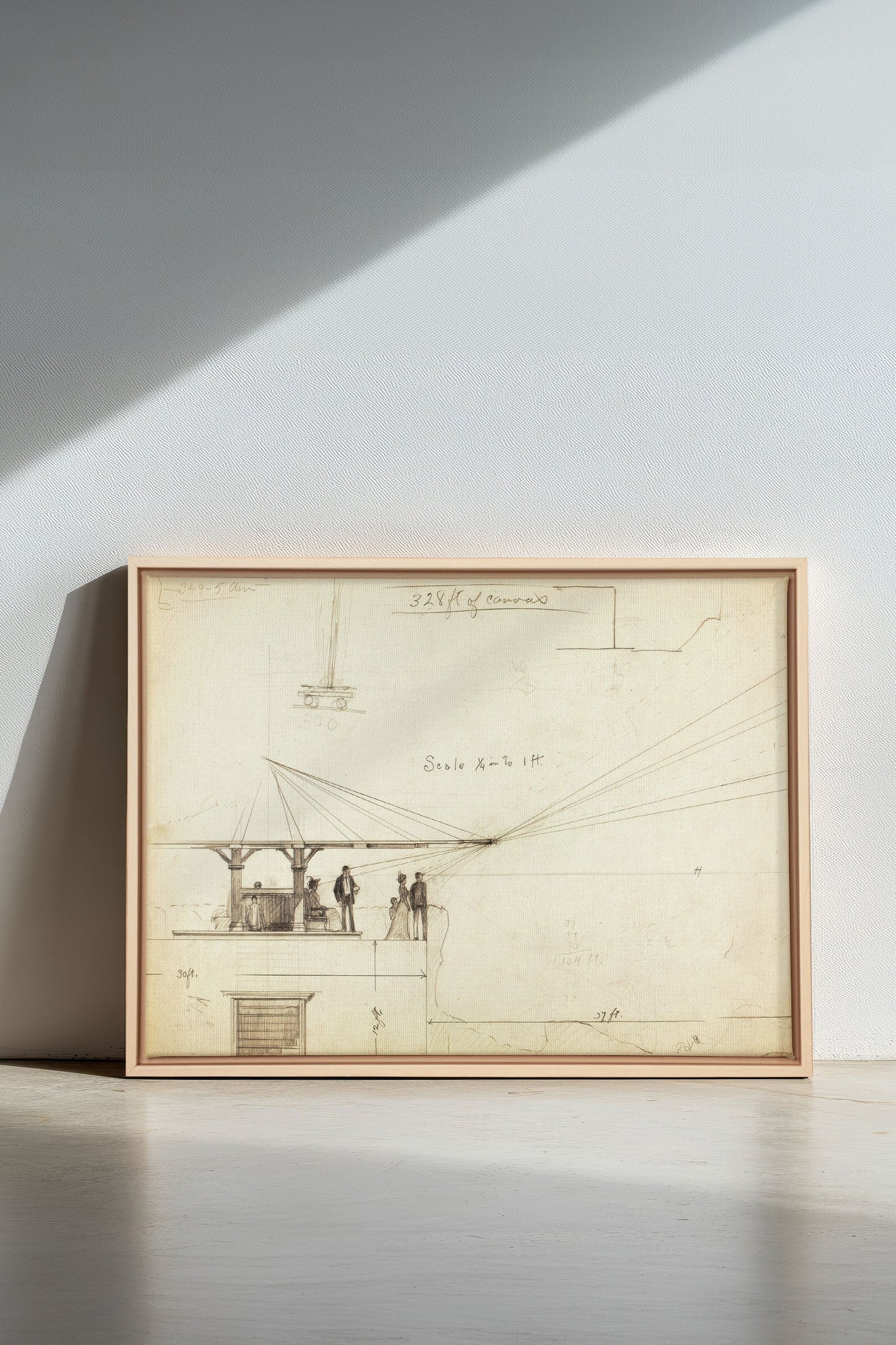 MEASURED MINDS, Oeuvre sur toile étirée