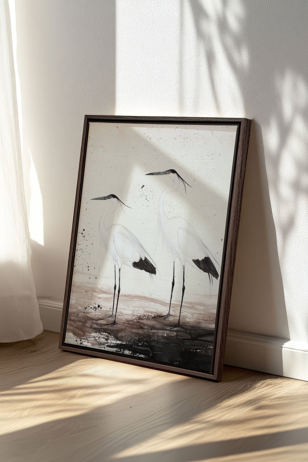 DANSE DES PLUMES, Oeuvre sur toile étirée