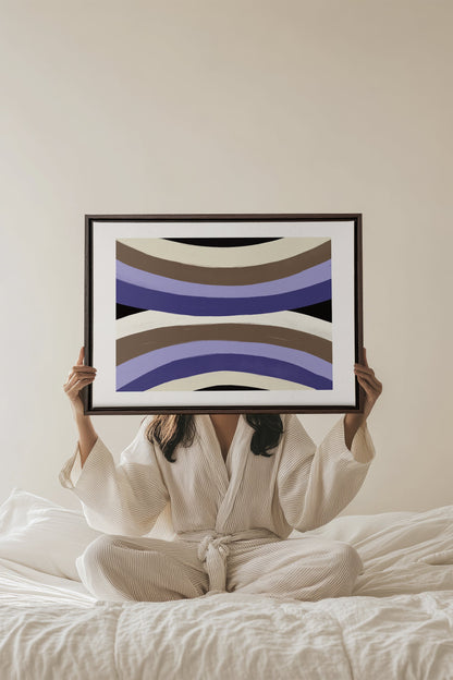 FLOW OF SHADES, Oeuvre sur toile étirée