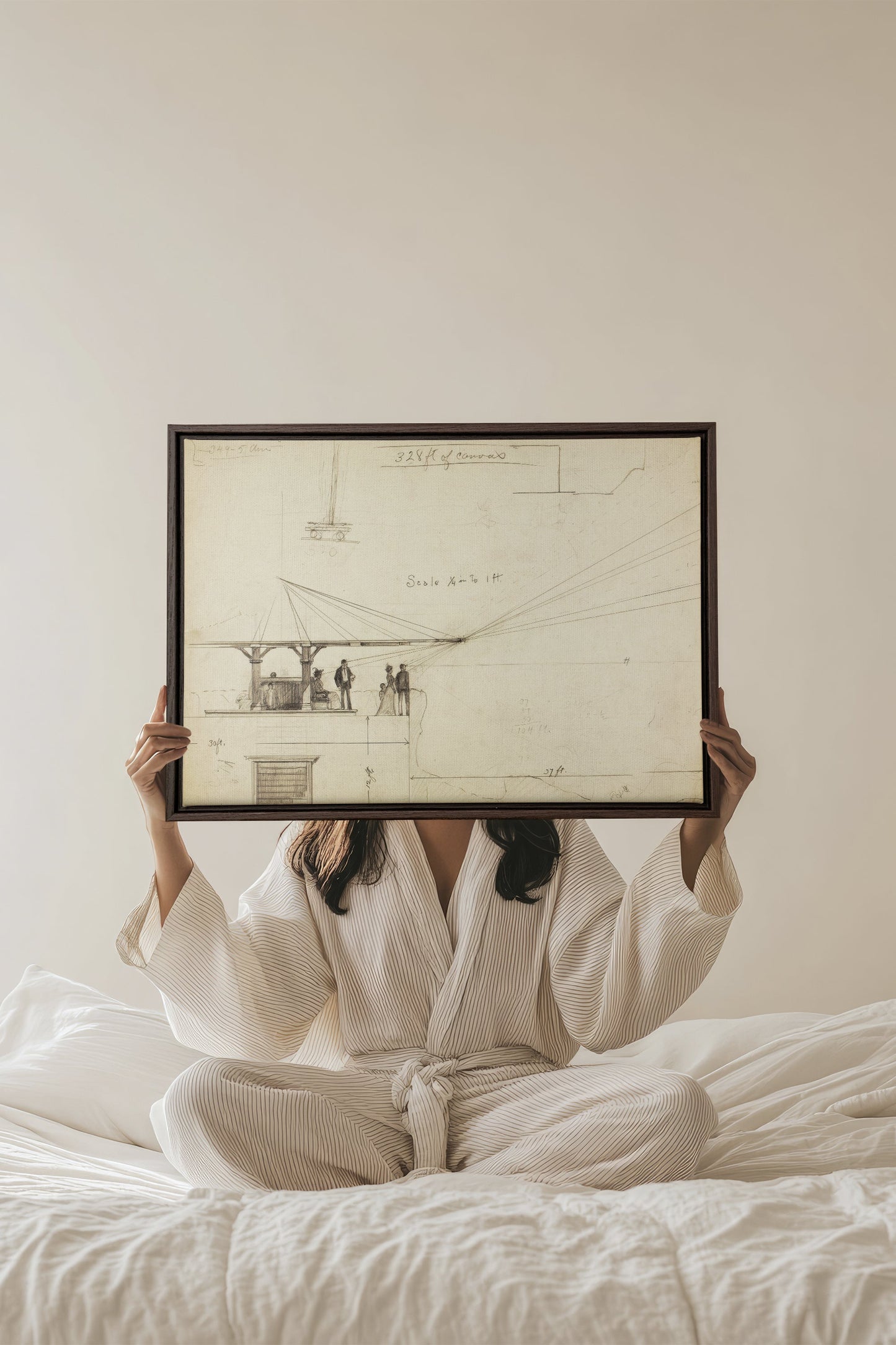 MEASURED MINDS, Oeuvre sur toile étirée