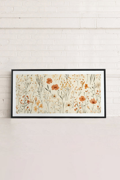 AUTUMN GARDEN, Oeuvre sur toile étirée
