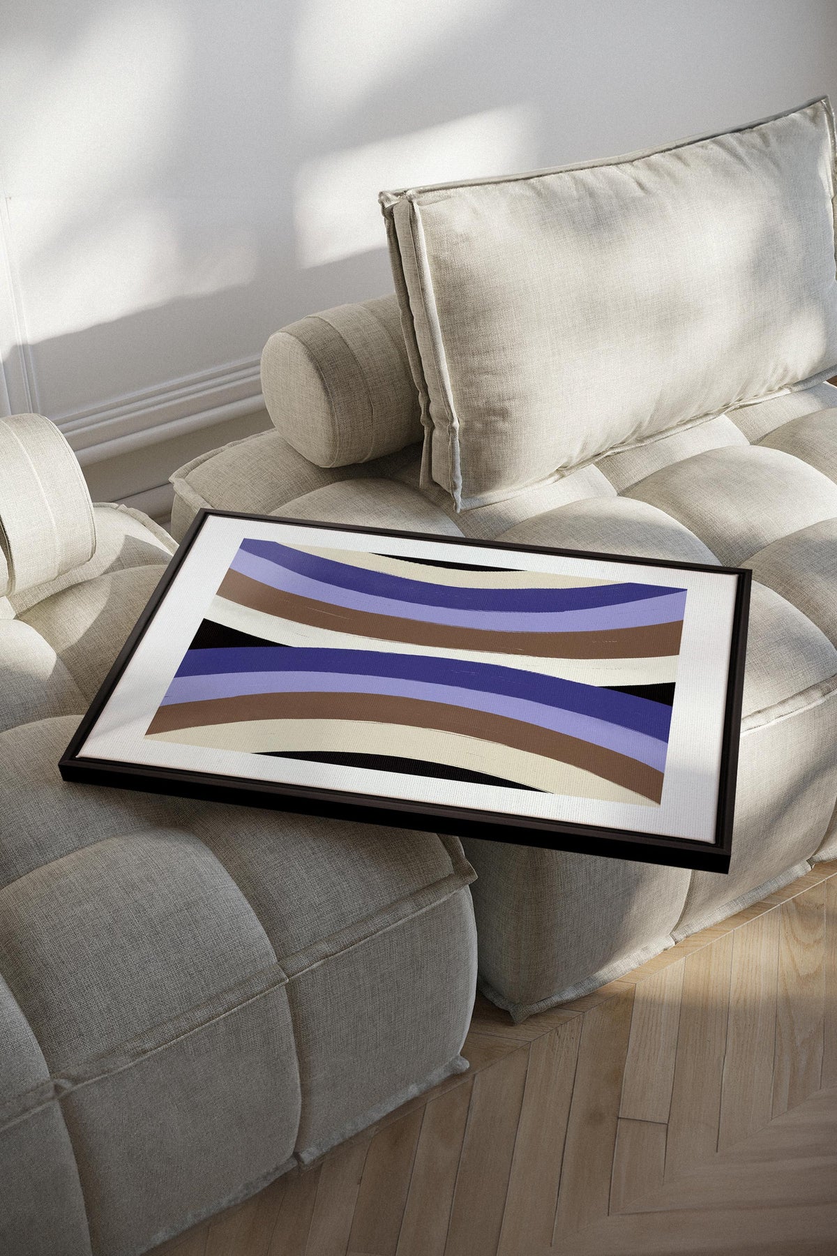 FLOW OF SHADES, Oeuvre sur toile étirée