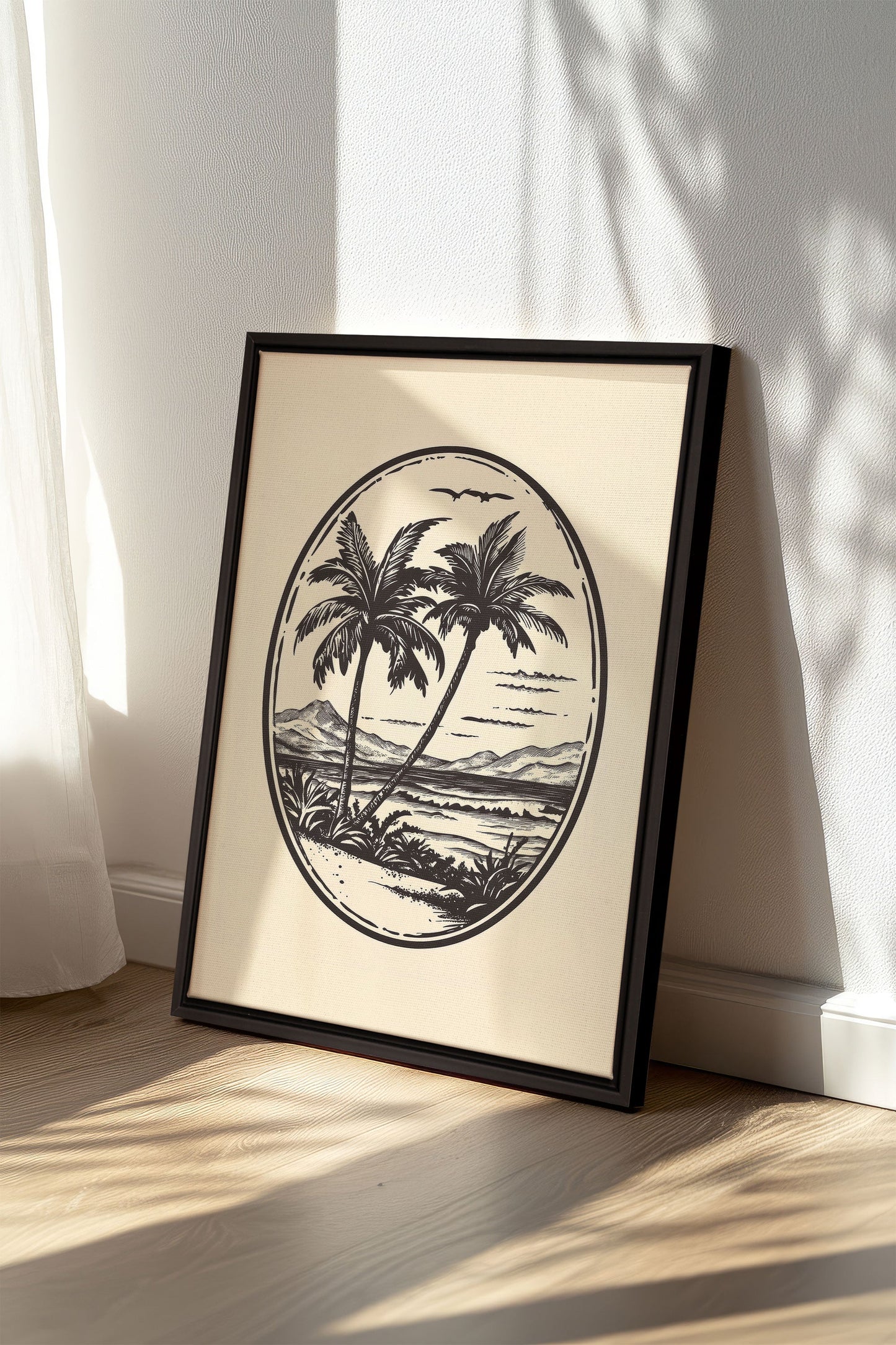 ISLAND ESCAPE, Oeuvre sur toile étirée
