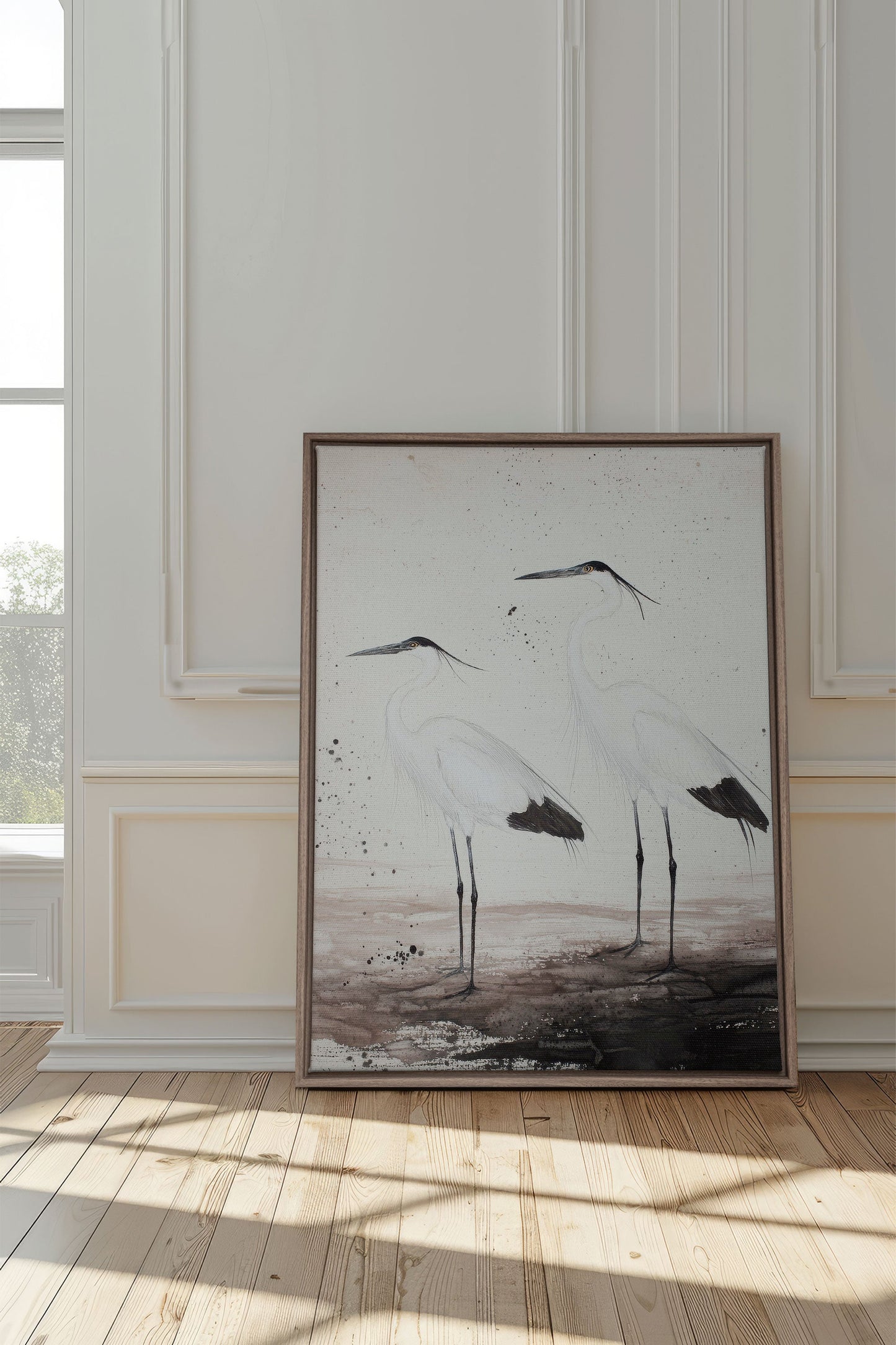 DANSE DES PLUMES, Oeuvre sur toile étirée