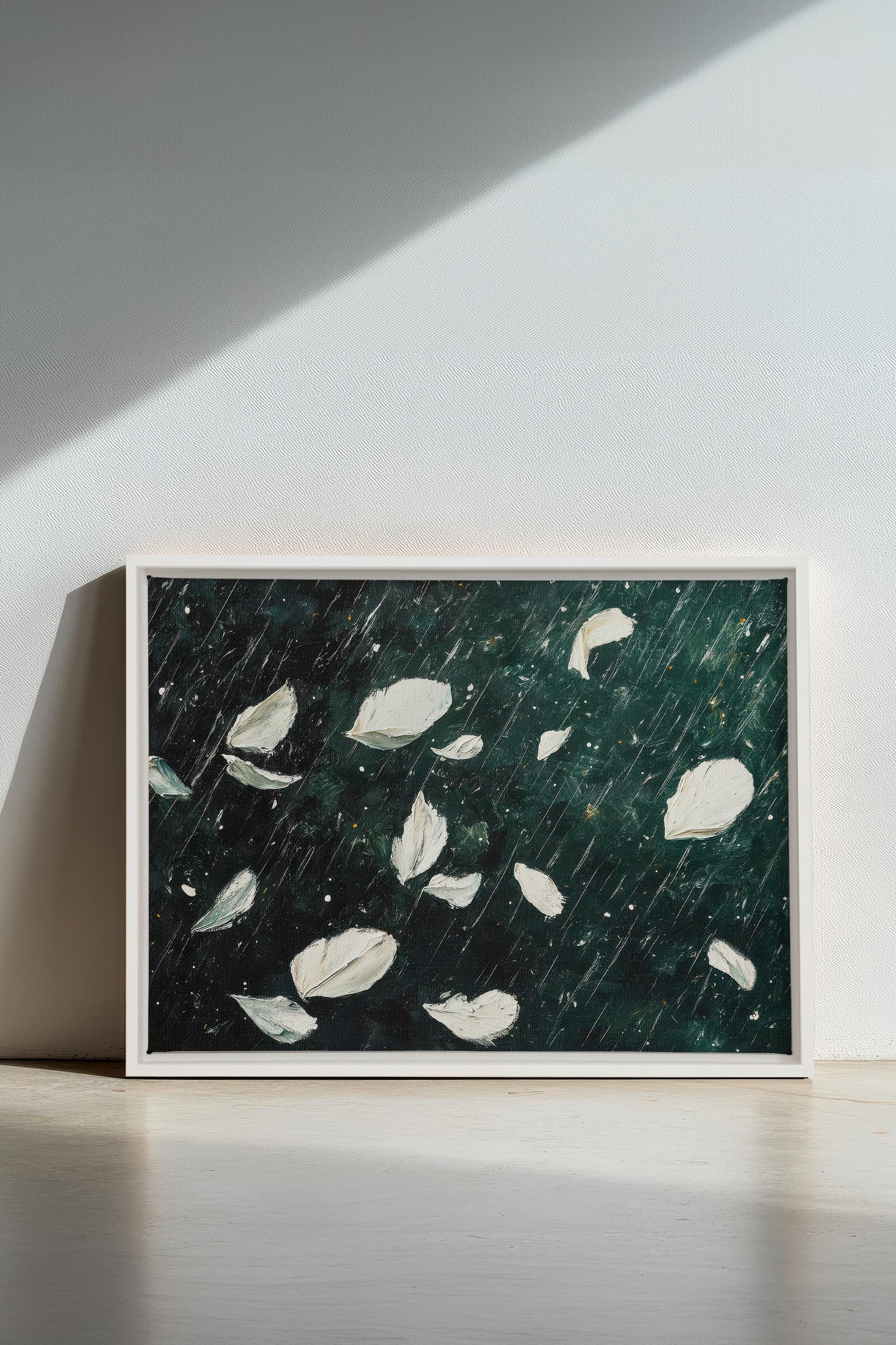 PETALS IN THE NIGHT, Oeuvre sur toile étirée