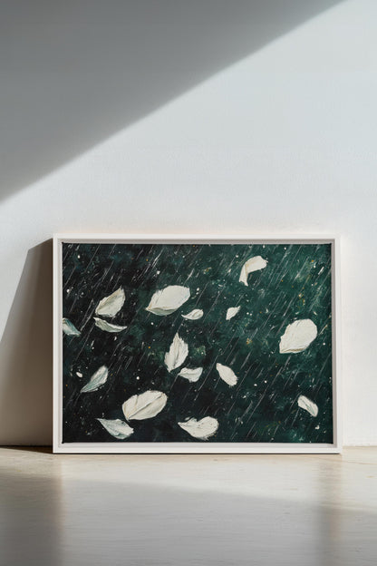 PETALS IN THE NIGHT, Oeuvre sur toile étirée