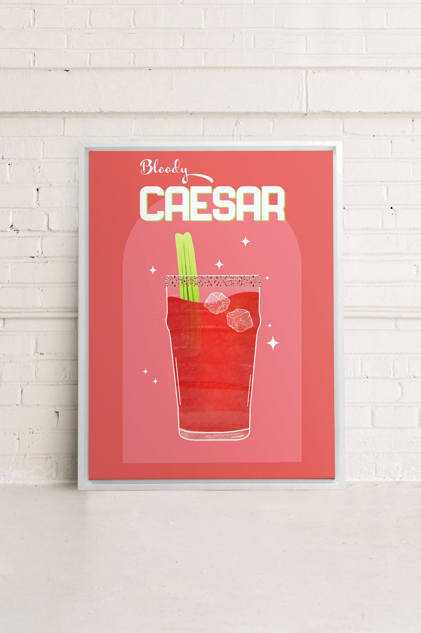 BLOODY CAESAR, Oeuvre sur toile étirée