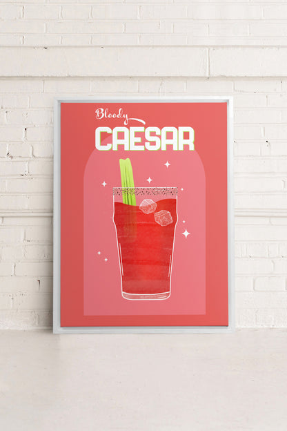 BLOODY CAESAR, Oeuvre sur toile étirée