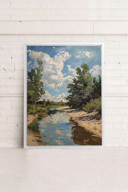 CREEK MIRAGE, Oeuvre sur toile étirée