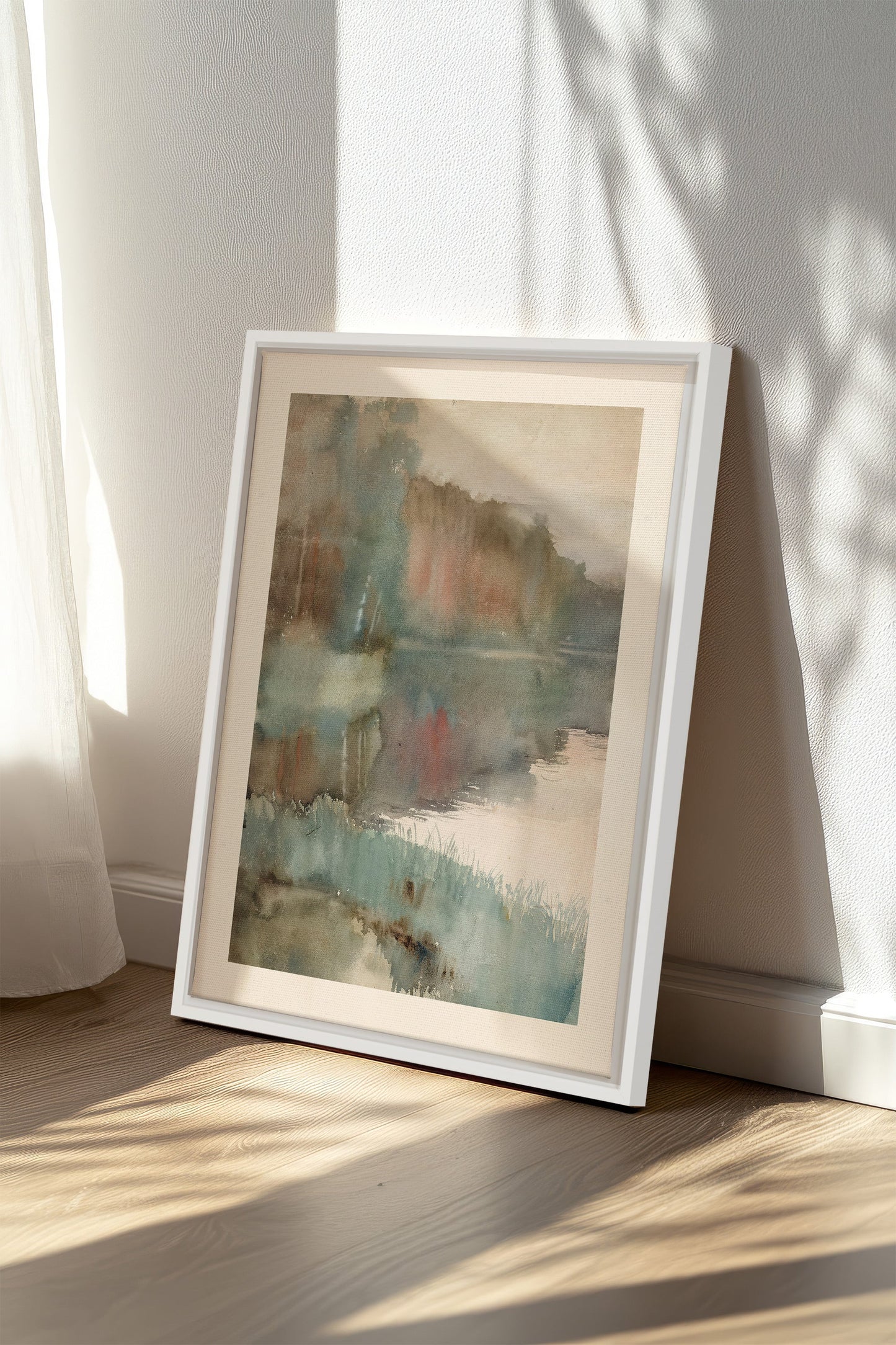 ÉCHO DU LAC, Oeuvre sur toile étirée