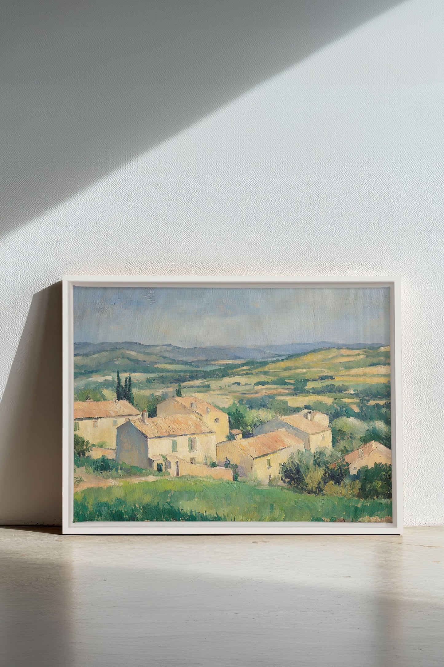 VILLAGE IN BLOOM, Oeuvre sur toile étirée