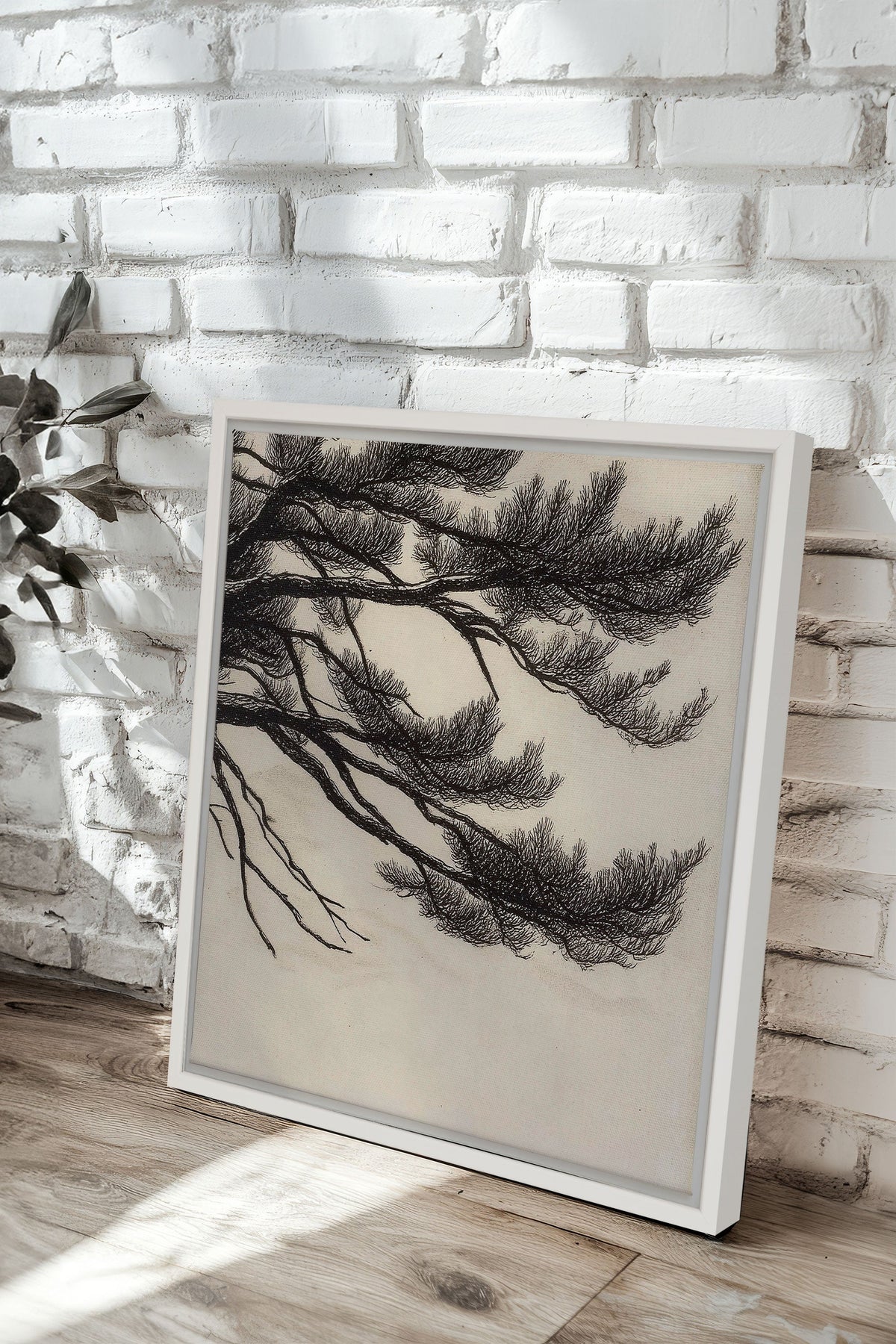 WINDSWEPT PINES, Oeuvre sur toile étirée