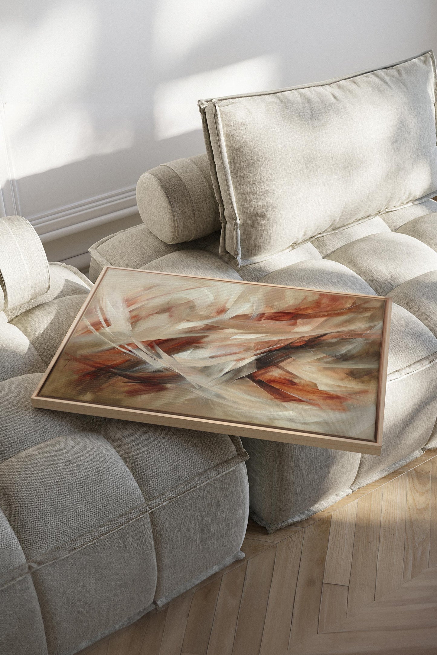 BLAZING SWIRLS, Oeuvre sur toile étirée