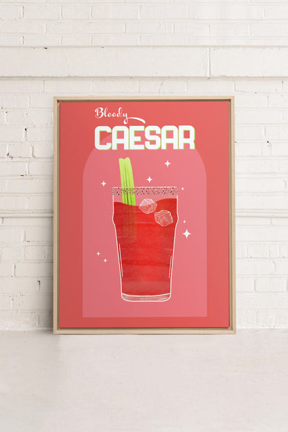 BLOODY CAESAR, Oeuvre sur toile étirée