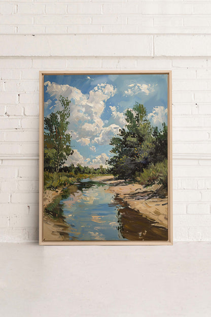 CREEK MIRAGE, Oeuvre sur toile étirée