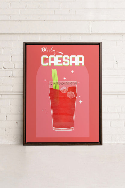 BLOODY CAESAR, Oeuvre sur toile étirée