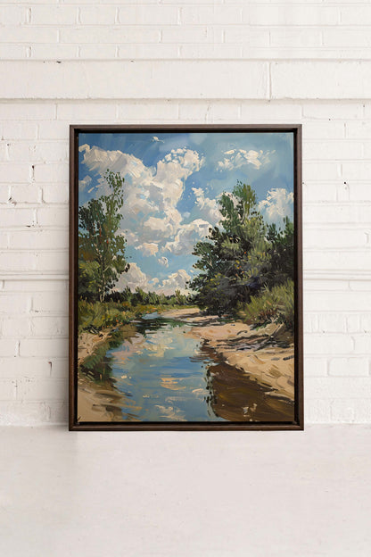 CREEK MIRAGE, Oeuvre sur toile étirée
