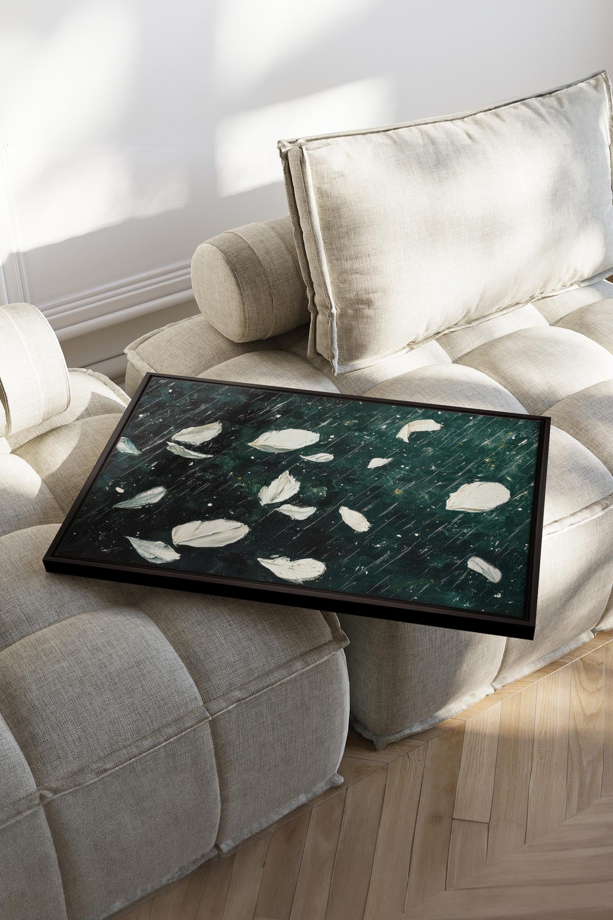 PETALS IN THE NIGHT, Oeuvre sur toile étirée