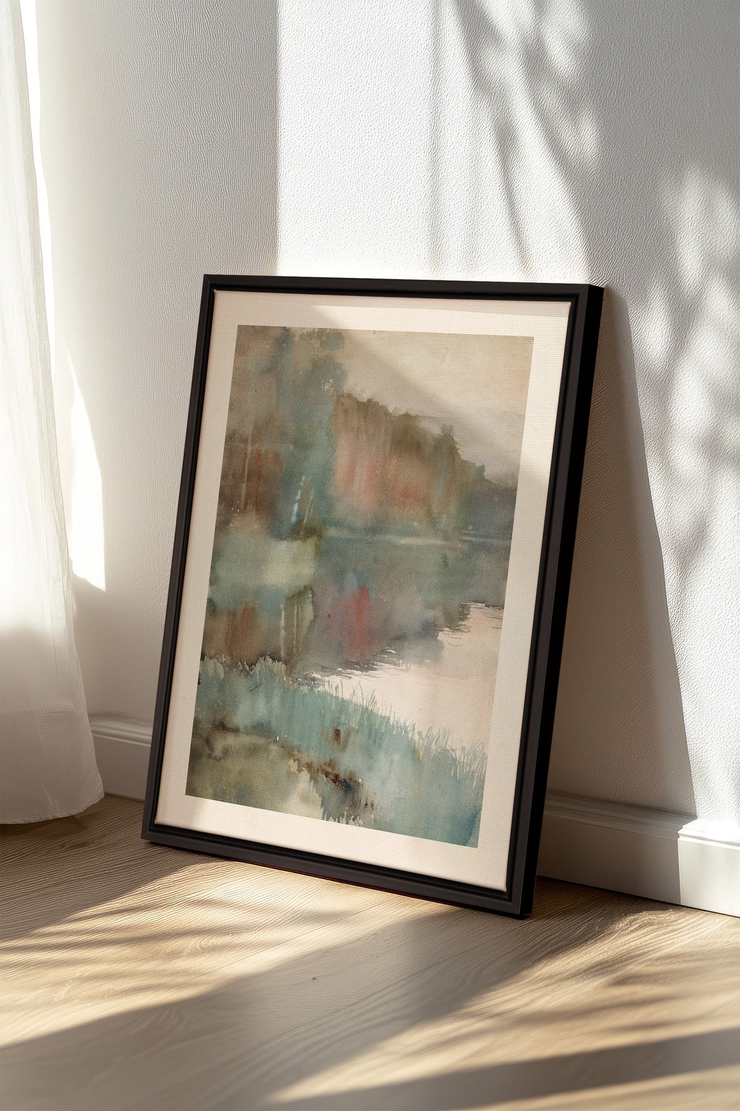 ÉCHO DU LAC, Oeuvre sur toile étirée