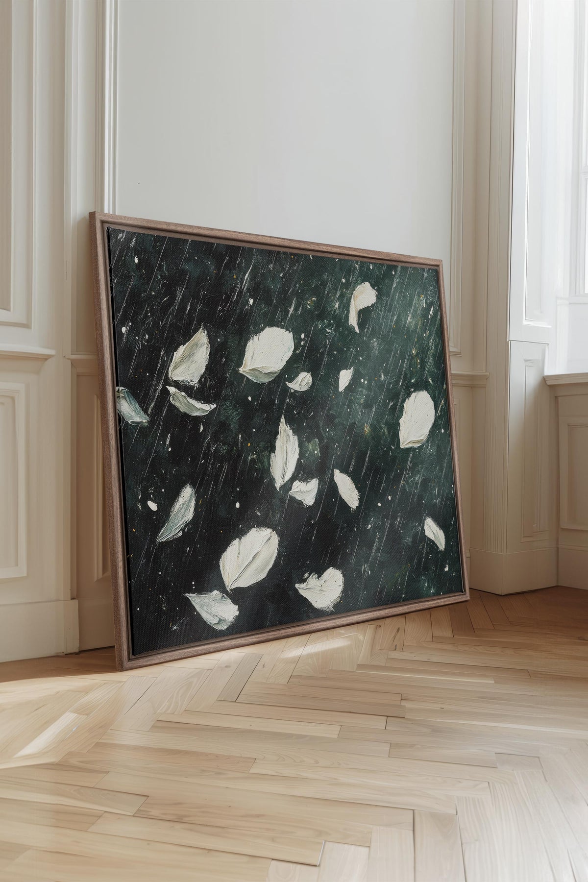 PETALS IN THE NIGHT, Oeuvre sur toile étirée