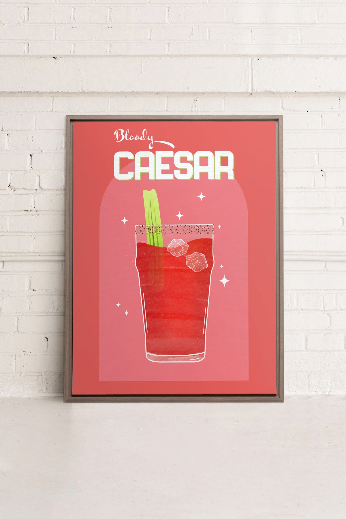 BLOODY CAESAR, Oeuvre sur toile étirée