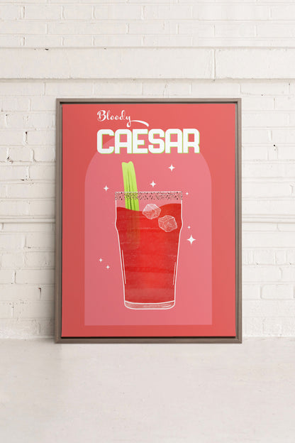 BLOODY CAESAR, Oeuvre sur toile étirée