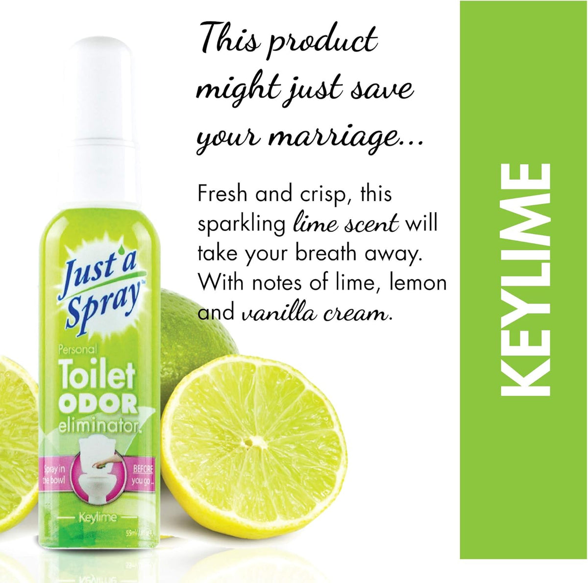 220 ml (7.44 oz), Keylime Toilet Spray | Just'a Spray