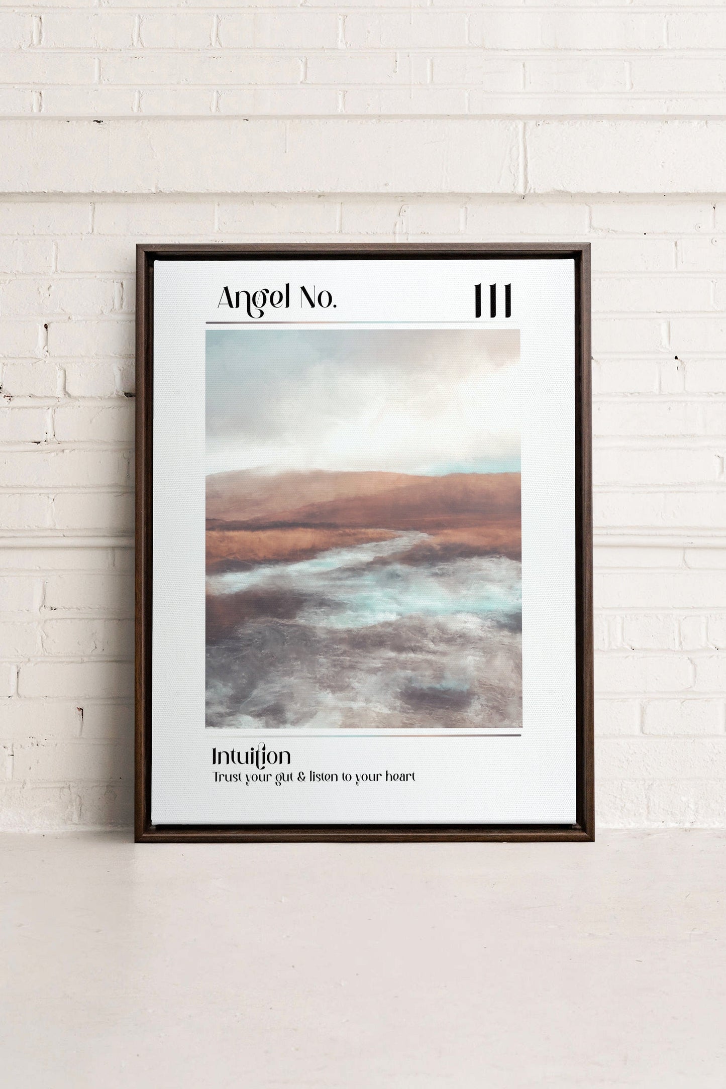 Intuition, Oeuvre sur toile étirée