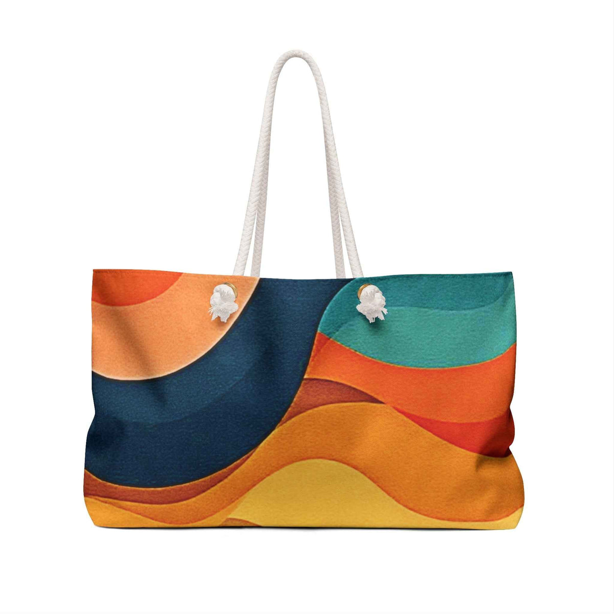Abstract Color Wave Weekender | Beach Tote Bag