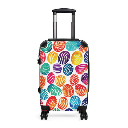 Colorful Polka Dot Carry-On Suitcase – Vibrant Watercolor Travel Luggage